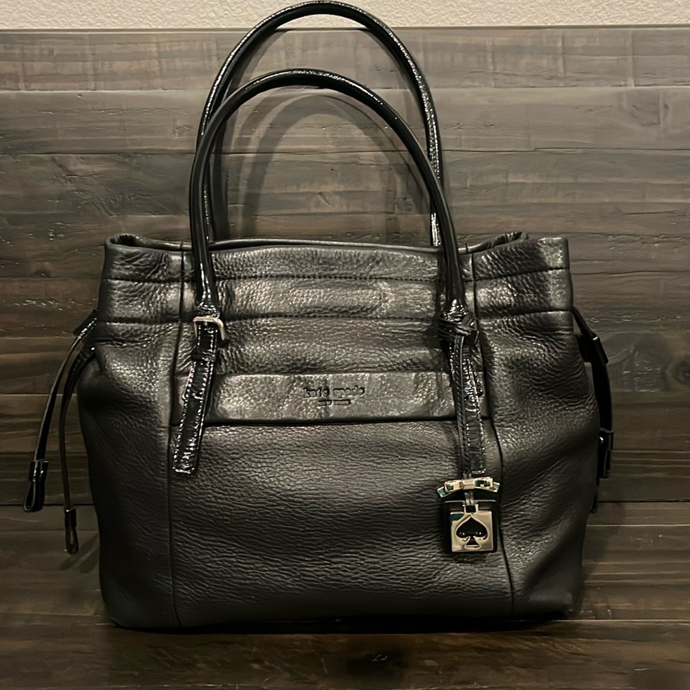 Kate Spade Pebbled and Patent Leather Tote